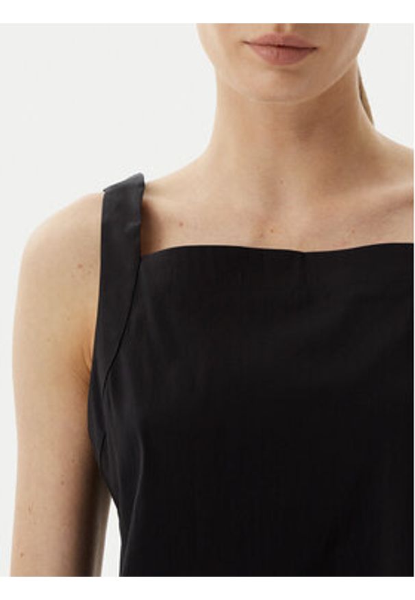 Max Mara Beachwear Kamizelka 2616161019650 Czarny Regular Fit. Kolor: czarny. Materiał: bawełna