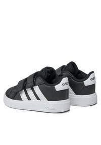 Adidas - adidas Buty Grand Court Lifestyle Hook and Loop Shoes GW6523 Czarny. Kolor: czarny. Materiał: skóra #5