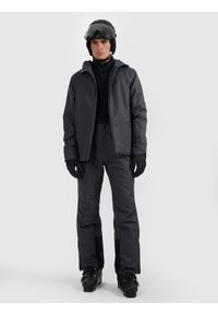 4f - 4F Kurtka narciarska membrana 5000 męska - szara S. Kolor: szary. Materiał: poliester, materiał. Sezon: zima #1