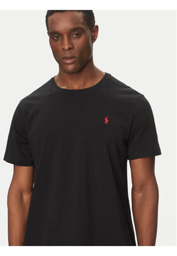 Polo Ralph Lauren T-Shirt Bsr 710680785 Czarny Custom Slim Fit. Typ kołnierza: polo. Kolor: czarny. Materiał: bawełna