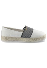 Big-Star - Białe Espadryle Big Star Lekkie Damskie Buty. Zapięcie: pasek. Kolor: biały. Materiał: len, materiał. Sezon: lato. Styl: elegancki, wakacyjny, klasyczny #5