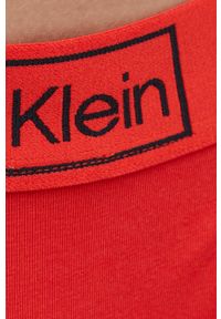 Calvin Klein Underwear stringi kolor czerwony. Kolor: czerwony. Materiał: bawełna
