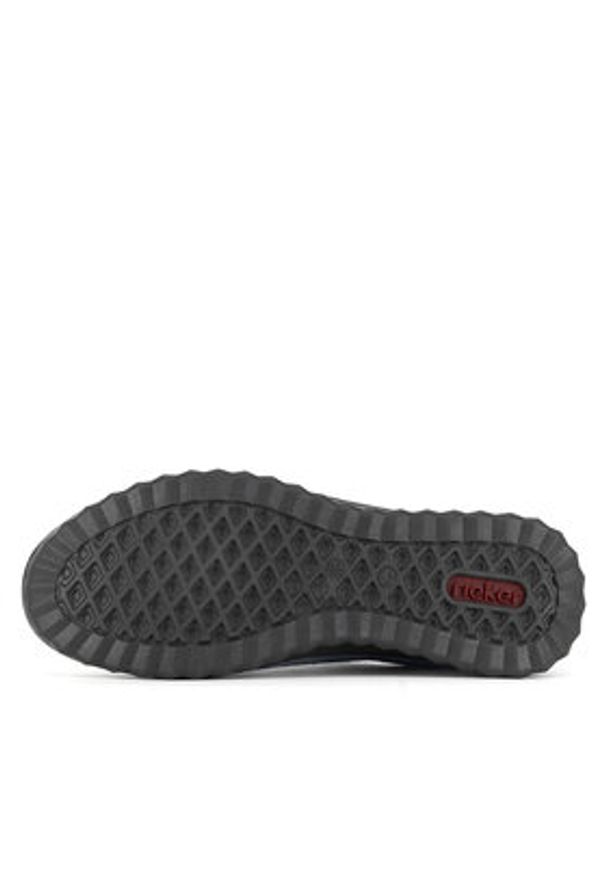 Rieker Półbuty 59000-10 Niebieski. Kolor: niebieski. Materiał: skóra, zamsz