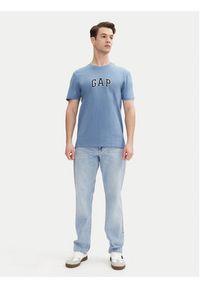 GAP - Gap T-Shirt 570044-36 Niebieski Regular Fit. Kolor: niebieski. Materiał: bawełna #5