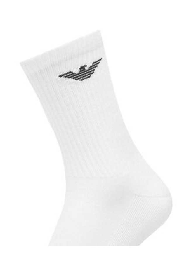 Emporio Armani Skarpety długie EM000554 AF14499 M0066 Biały. Kolor: biały. Materiał: bawełna