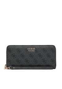 Guess Duży Portfel Damski Brenton Slg SWLG96 48146 Szary. Kolor: szary. Materiał: skóra