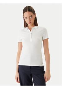 GANT - Gant Polo 4201535 Biały Slim Fit. Typ kołnierza: polo. Kolor: biały. Materiał: bawełna #1