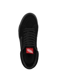 Buty do chodzenia męskie Vans SK8 HI. Zapięcie: sznurówki. Kolor: czarny. Materiał: materiał, skóra. Szerokość cholewki: normalna. Model: Vans SK8. Sport: turystyka piesza