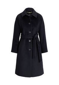 Lauren Ralph Lauren - LAUREN RALPH LAUREN Płaszcz wełniany 297P04140001 Czarny Regular Fit. Kolor: czarny. Materiał: syntetyk