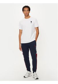 U.S. Polo Assn. T-Shirt MUP3311 Biały Slim Fit. Typ kołnierza: polo. Kolor: biały. Materiał: bawełna