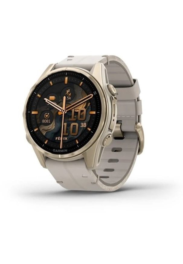 GARMIN - Smartwatch Garmin Garmin Fenix 8 3,3 cm (1.3") AMOLED 43 mm Cyfrowy 416 x 416 px Ekran dotykowy Złoto Wi-Fi GPS. Rodzaj zegarka: smartwatch. Kolor: złoty