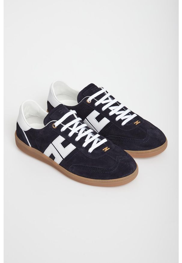 Elisabetta Franchi - Sneakersy damskie skórzane ELISABETTA FRANCHI. Materiał: skóra