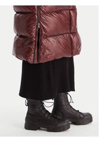 Hetrego - Hetregó Kurtka puchowa 8P781 25WD24 Bordowy Regular Fit. Kolor: czerwony. Materiał: syntetyk #2