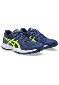Buty do biegania damskie Asics Upcourt 6 Gs. Zapięcie: sznurówki. Kolor: biały, niebieski, wielokolorowy. Materiał: materiał. Szerokość cholewki: normalna