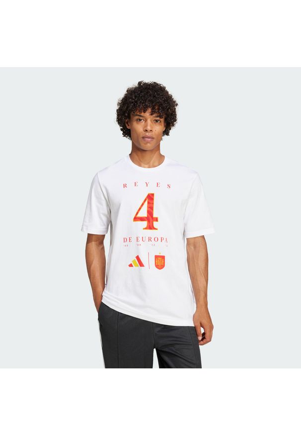 Adidas - Koszulka Spain Winners. Kolor: biały. Sport: piłka nożna