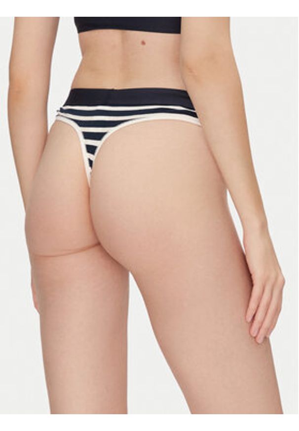 TOMMY HILFIGER - Tommy Hilfiger Stringi UW0UW04796 Granatowy. Kolor: niebieski. Materiał: bawełna
