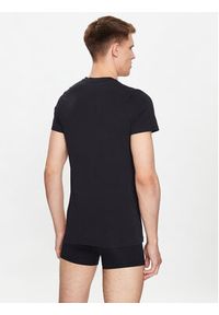 HOM T-Shirt 401330 Czarny Regular Fit. Kolor: czarny. Materiał: bawełna