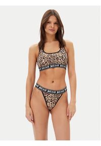 Just Cavalli Biustonosz top 78PAJU02 CJUT3 Brązowy. Kolor: brązowy. Materiał: bawełna