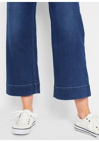 bonprix - Bardzo miękkie dżinsy 7/8, culotte. Okazja: do pracy. Kolor: niebieski #3