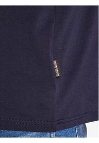 Napapijri T-Shirt NP0A4HRE Granatowy Regular Fit. Kolor: niebieski. Materiał: bawełna #3