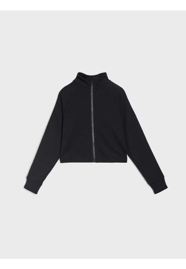 Sinsay - Bluza bomberka z lampasami - czarny. Kolor: czarny