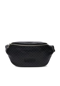 Calvin Klein Nerka Emblem Aop Coated Waistbag LV04D3135G Czarny. Kolor: czarny. Materiał: skóra #1