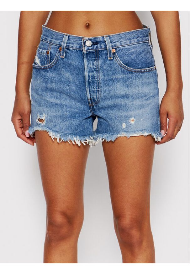 Levi's® Szorty jeansowe Original 56327-0081 Niebieski Regular Fit. Kolor: niebieski. Materiał: bawełna, jeans