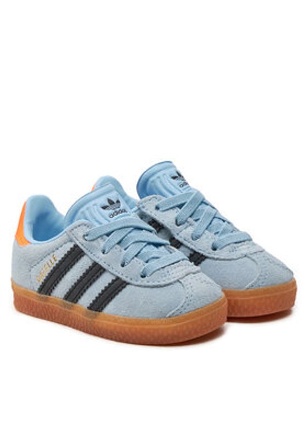 Adidas - adidas Sneakersy Gazelle CF EL I IH2780 Niebieski. Kolor: niebieski. Materiał: zamsz, skóra. Model: Adidas Gazelle