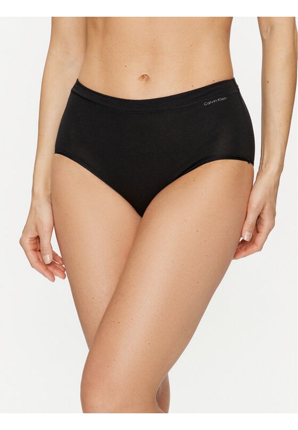 Calvin Klein Underwear Figi klasyczne z wysokim stanem 000QD5173E Czarny. Stan: podwyższony. Kolor: czarny. Materiał: bawełna