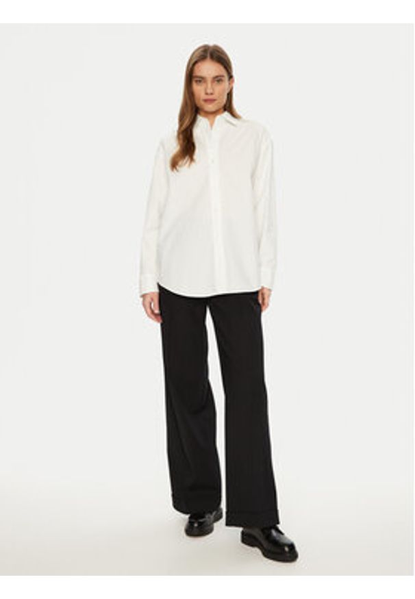 Calvin Klein Jeans Koszula J20J224858 Biały Relaxed Fit. Kolor: biały. Materiał: bawełna