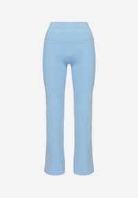 Born2be - Niebieskie Legginsy Dzwony z Wysokim Stanem i Szeroką Gumką w Talii Idoreia. Okazja: na co dzień. Stan: podwyższony. Kolor: niebieski. Styl: casual, elegancki #6