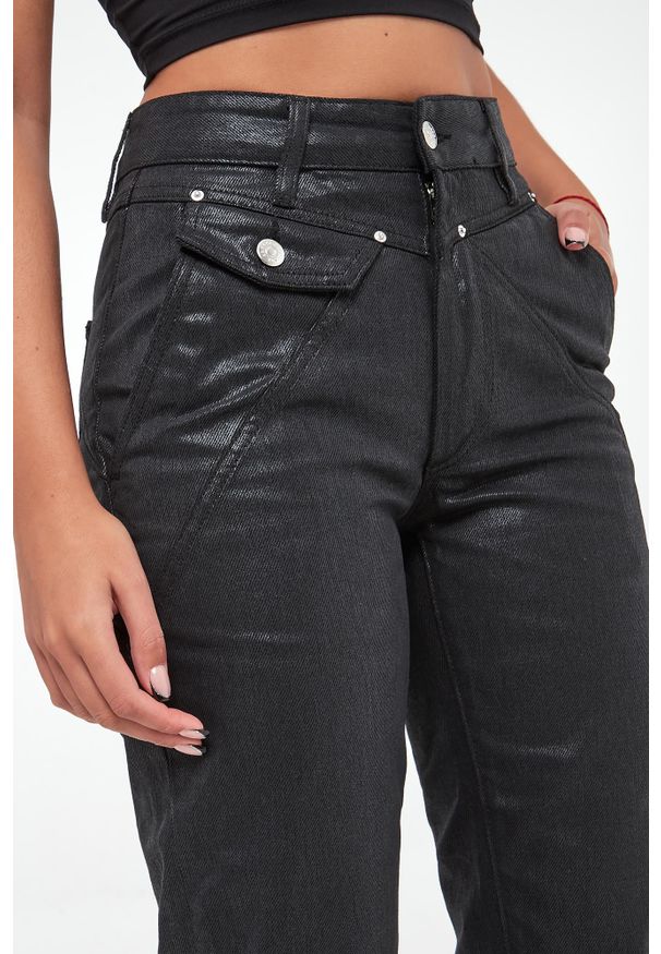 Armani Exchange - Jeansy damskie woskowane ARMANI EXCHANGE