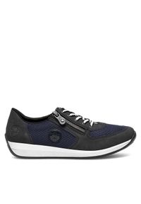 Rieker Sneakersy N1111-14 Granatowy. Kolor: niebieski. Materiał: materiał #1