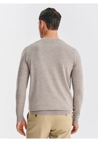 Pako Lorente - PAKO LORENTE - Wełniany sweter w kolorze beżowym. Okazja: na co dzień. Kolor: niebieski, beżowy. Materiał: wełna. Sezon: jesień. Styl: casual #6