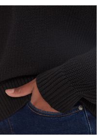 Tommy Jeans Sweter Badge DW0DW16536 Czarny Relaxed Fit. Kolor: czarny. Materiał: bawełna #4