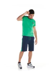 LEONE 1947 APPAREL - Męski garnitur Academy. Kolor: zielony, niebieski, wielokolorowy. Materiał: tkanina, dresówka