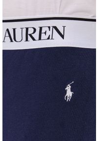 Polo Ralph Lauren Spodnie piżamowe męskie kolor granatowy gładkie. Kolor: niebieski. Materiał: dzianina. Wzór: gładki