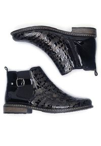 Rieker Botki Z4965-90 Czarny. Kolor: czarny. Materiał: skóra #2