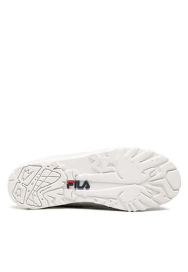Fila Trapery Grunge II L Mid Wmn FFW0216.10004 Biały. Kolor: biały. Materiał: skóra