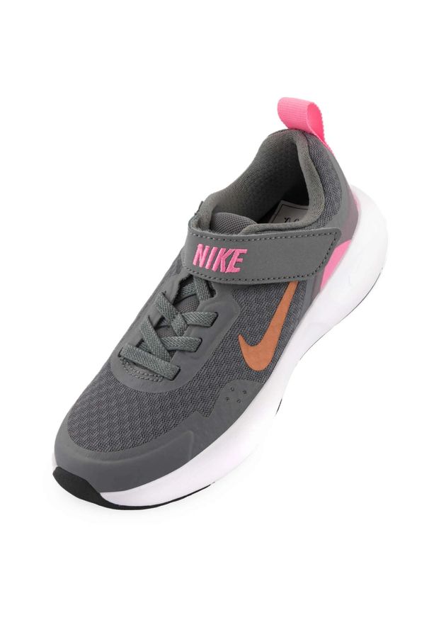 Buty dziecięce Nike Jr Wearallday Ps Smoke Grey/metallic Copper. Okazja: na co dzień. Kolor: szary, brązowy, wielokolorowy, różowy. Materiał: materiał, guma