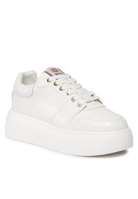 Pollini Sneakersy SA15195G0HXL212A Biały. Kolor: biały
