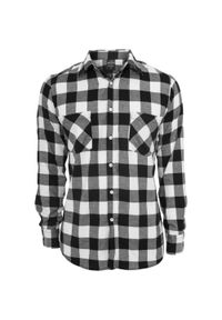 Urban Classics - Flanelowa Koszula Męska W Kratę. Kolor: czarny, biały, wielokolorowy