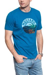 Mustang - MUSTANG T SHIRT Alex C Print 1009534 5320. Wzór: nadruk #6