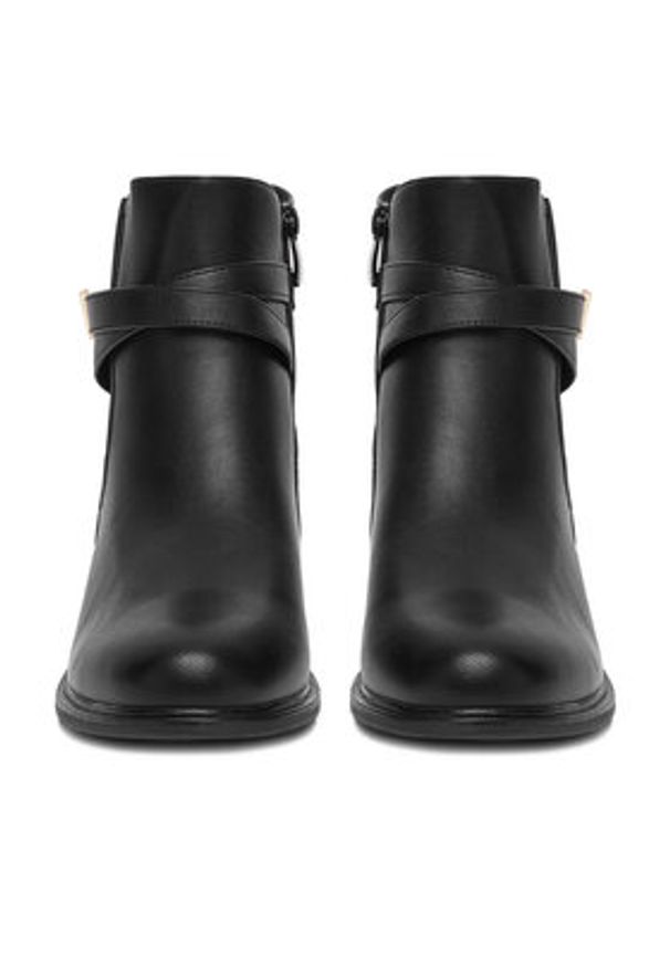 DeeZee Botki HX20207-182 Czarny. Kolor: czarny. Materiał: materiał, skóra