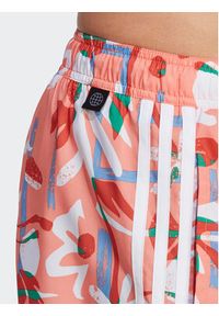 Adidas - adidas Szorty kąpielowe Seasonal Floral CLX Very Short Length Swim Shorts HT2122 Pomarańczowy Regular Fit. Kolor: pomarańczowy