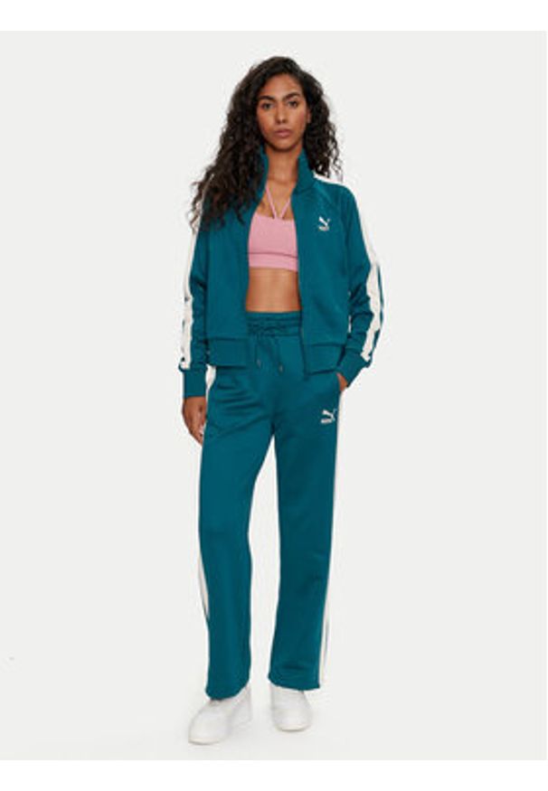 Puma Bluza Iconic T7 627994 Zielony Regular Fit. Kolor: zielony. Materiał: bawełna