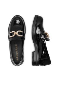 Sergio Bardi Loafersy WI16-D1013-01SB Czarny. Kolor: czarny. Materiał: lakier, skóra #4