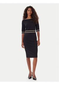 Rinascimento Sukienka koktajlowa CFC0125391003 Czarny Slim Fit. Kolor: czarny. Materiał: syntetyk. Styl: wizytowy #1