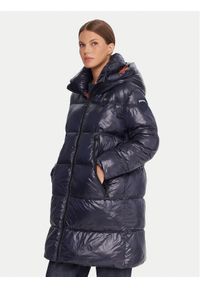 Blauer Płaszcz zimowy 25WBLDK02192 Granatowy Regular Fit. Kolor: niebieski. Materiał: syntetyk. Sezon: zima