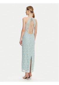 Guess Sukienka koktajlowa W5GK66 KCT80 Błękitny Slim Fit. Kolor: niebieski. Materiał: bawełna, syntetyk. Styl: wizytowy #3